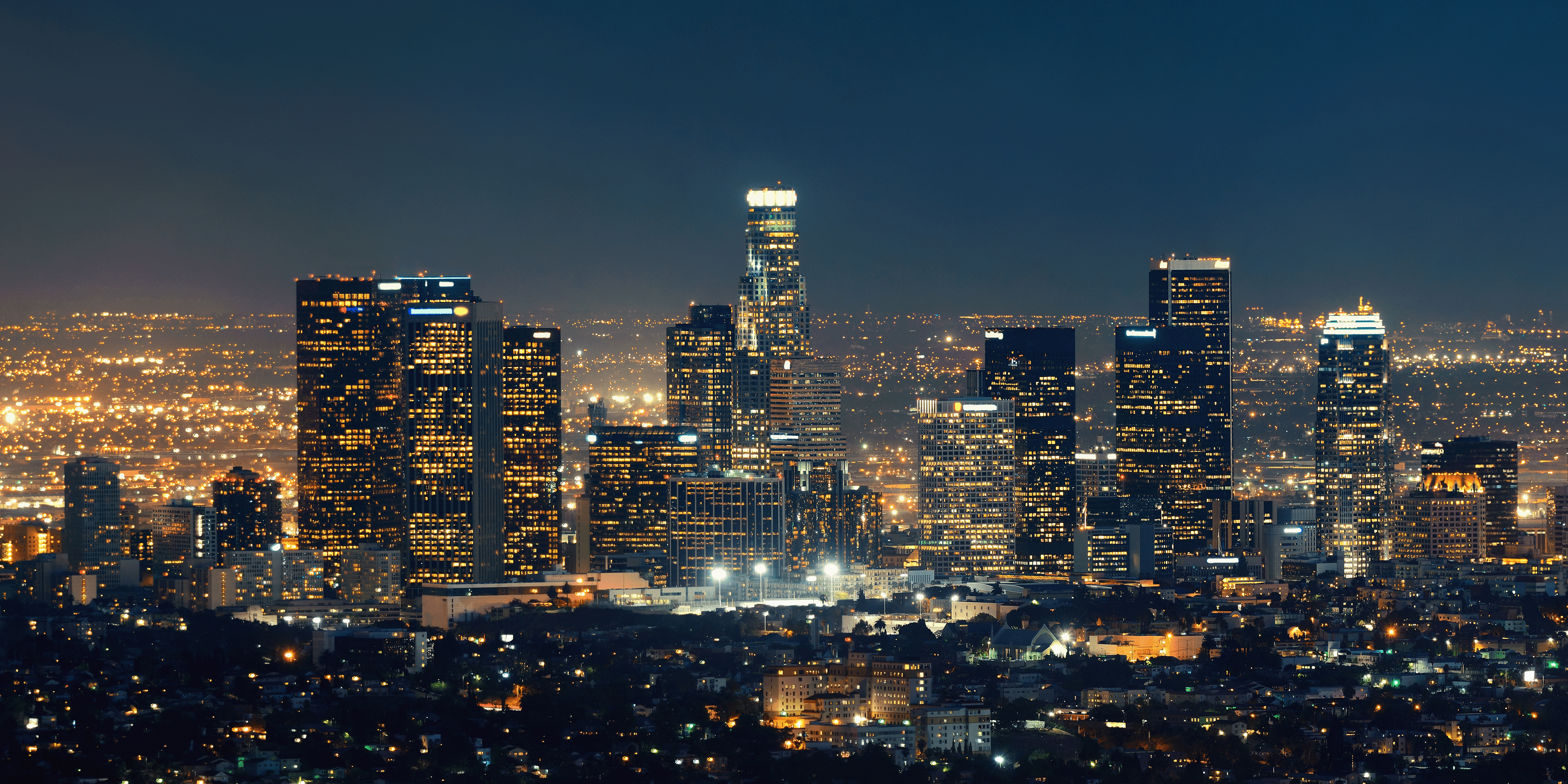 Downtown Los Angeles City Skyline